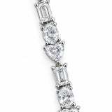 Anita... 5.22ct Mixed Cut Lab Grown Diamond Tennis Bracelet in Platinum