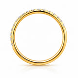 Carol... Lab Grown Claw Set Diamond Band In 18ct Gold
