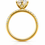 Gina... Round Brilliant Cut Lab Grown Diamond Solitaire Ring In 18 Yellow Gold