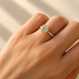Gina... Round Brilliant Cut Lab Grown Diamond Solitaire Ring In 18 Yellow Gold