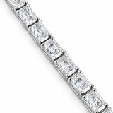 Hilarie... Radiant Cut Lab Grown Diamond Tennis Bracelet in Platinum