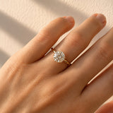 Jean... Six Claw Round Brilliant Cut Lab Grown Diamond Solitaire Ring In 18 Yellow Gold