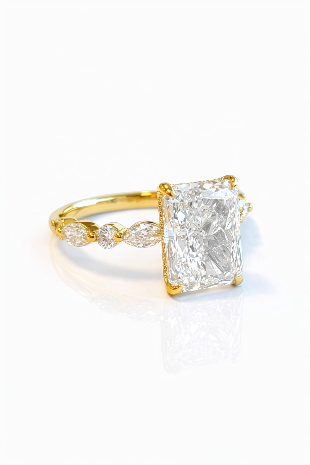 Maggie... Radiant Cut Lab Grown Diamond Dress Ring