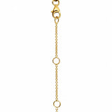Maya... East West Lab Grown Diamond Pendant with 18 Carat Yellow Gold Chain