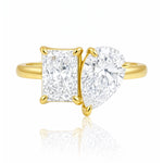 Toi Et Moi Lab Grown Diamond Ring on a white background at LeGassick, Gold Coast, Australia.