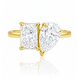 Toi Et Moi Lab Grown Diamond Ring on a white background at LeGassick, Gold Coast, Australia.