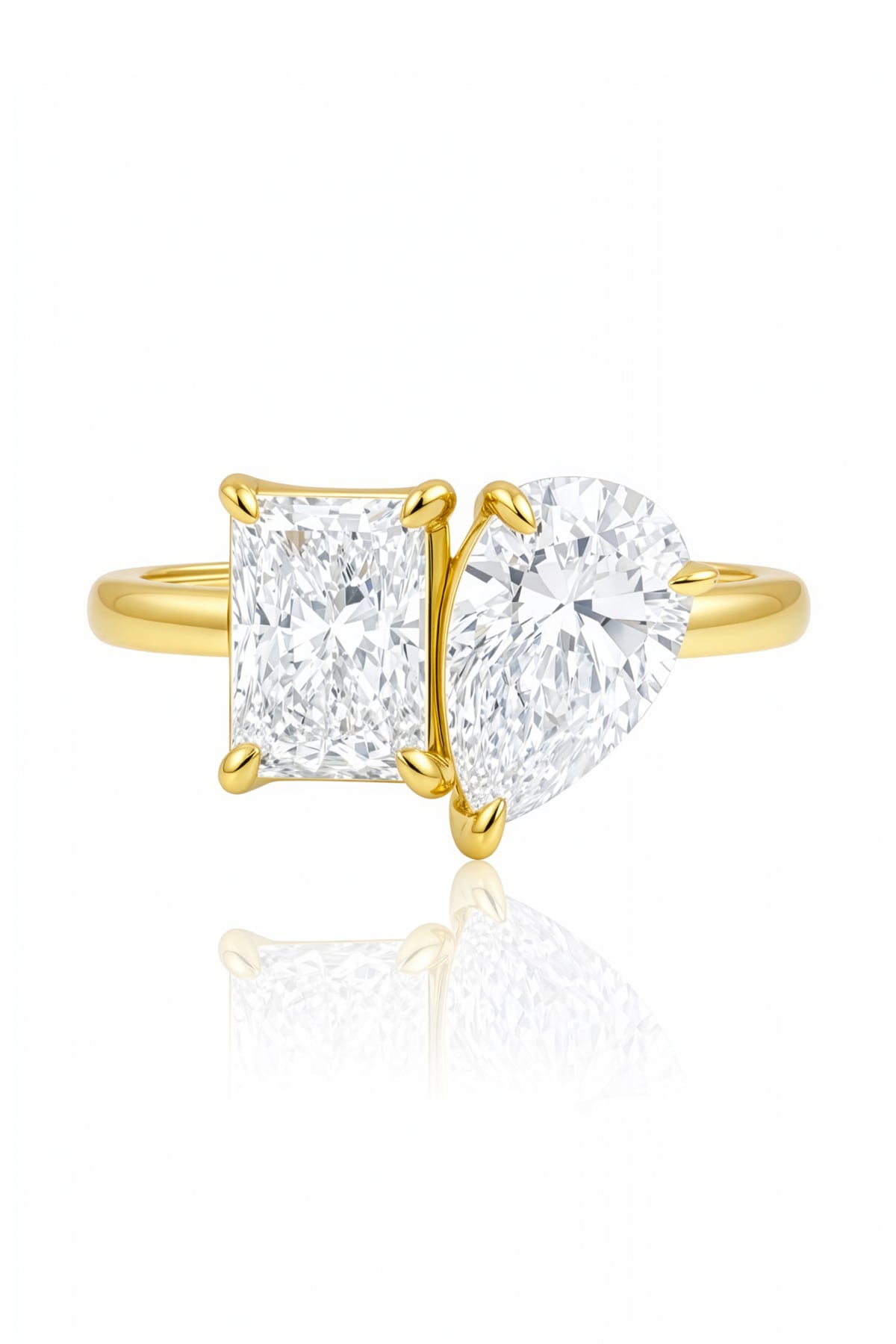 Toi Et Moi Lab Grown Diamond Ring on a white background at LeGassick, Gold Coast, Australia.