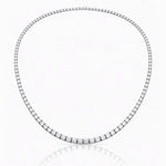 Lab grown diamond collier necklace on a white background at LeGassick.