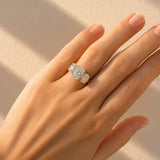 Tina... Lab Grown Diamond Trilogy Ring In 18 Carat Yellow Gold