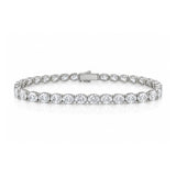 Vanessa... 10ct Oval Lab Grown Diamond Tennis Bracelet in Platinum