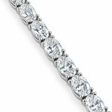 Vanessa... 10ct Oval Lab Grown Diamond Tennis Bracelet in Platinum